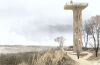 Watchtower Koksijde artist impression, designed by NEXT architects